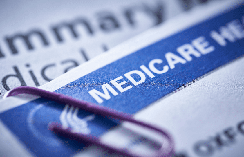 This image shows a medicare card