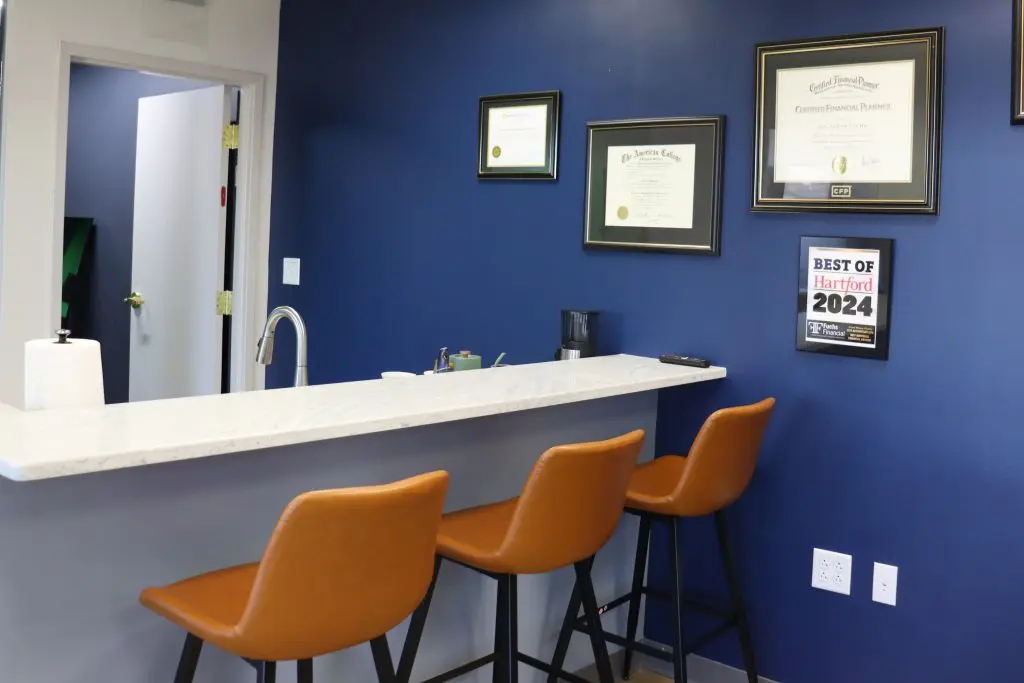 coffee bar at fuchs financial