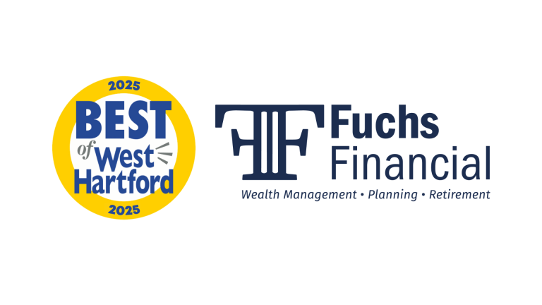 best of west hartford logo next to fuchs financial logo