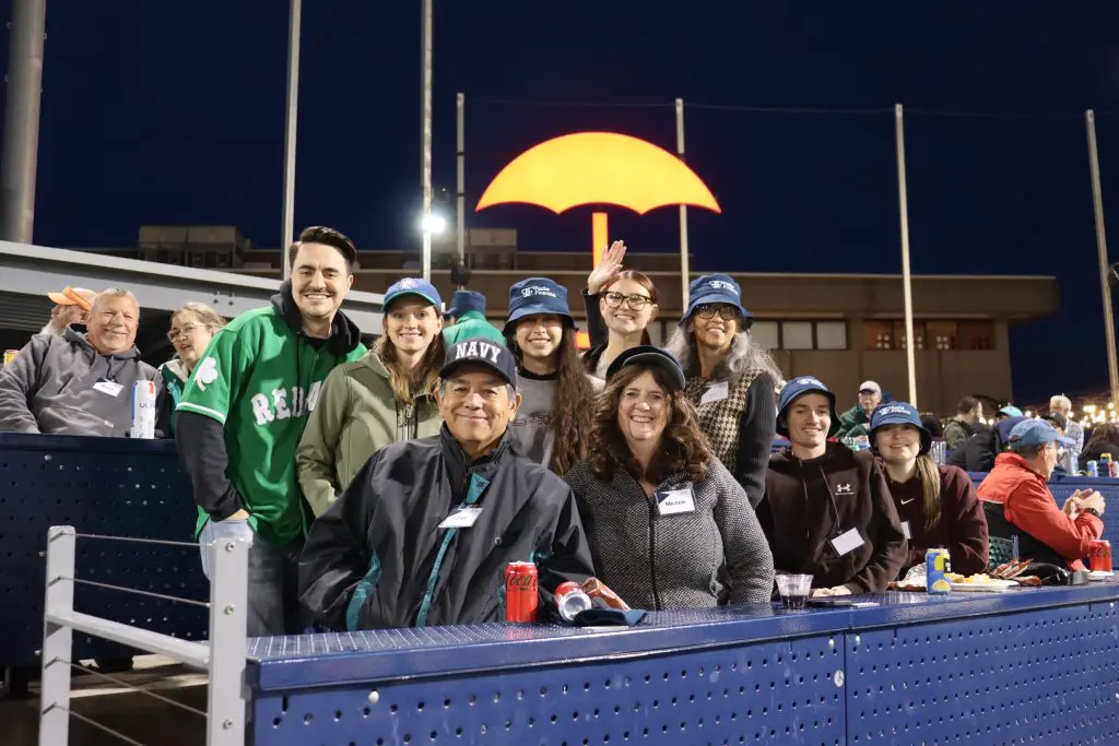 Fuchs Financial clients at yard goats