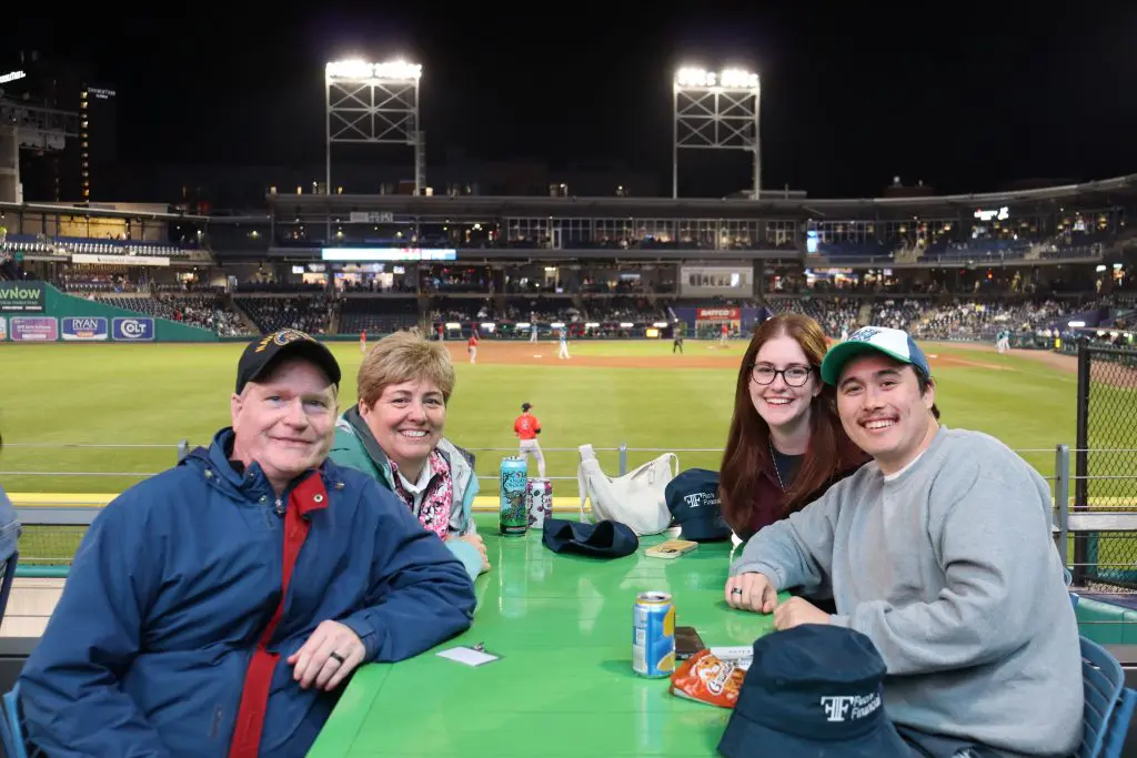Fuchs Financial clients at yard goats