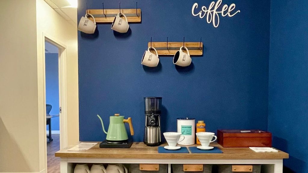 coffee bar at fuchs financial