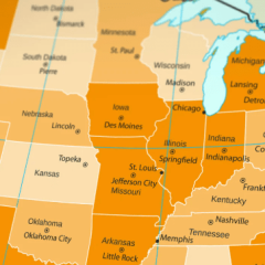 map of the states on the united states of america