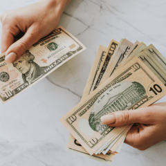 hand holding cash