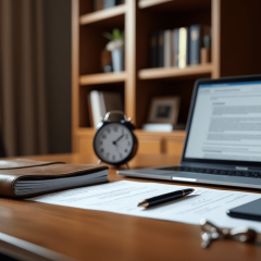 living trust on a desk